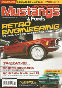 MODIFIED MUSTANGS & FORDS 2011 MAY - EFI, ABS & IRS 4 OLD CARS